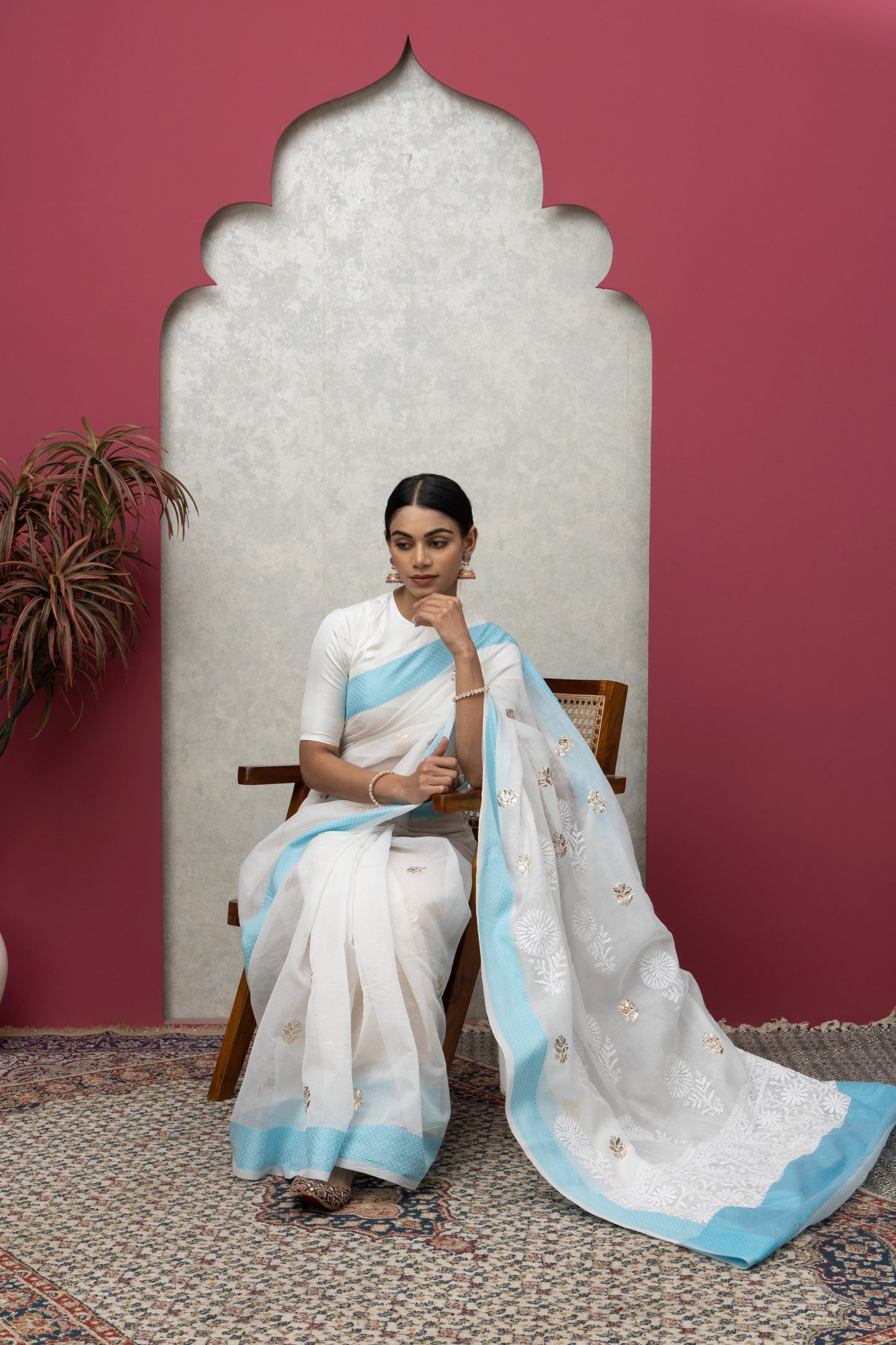 Elegant Kota Chanderi Saree with Blouse Piece