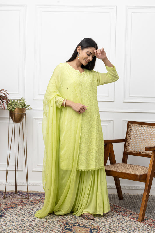 Stitched Sharara Dress