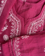 Stitched mul Cotton Chikankari Suit Set | Chikankari Studio Gurgaon