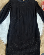 Premium Black Chikankari Kurti | Elegant Hand Embroidery & Timeless Sophistication ✨