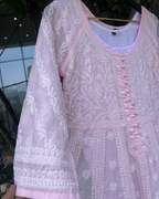 Chikankari Anarkali Kurta | Lucknow Chikankari Gurgaon