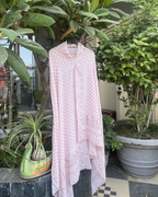 Pink Hand Embroidered Chikankari Dupatta