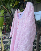 Chikankari Anarkali Kurta | Lucknow Chikankari Gurgaon