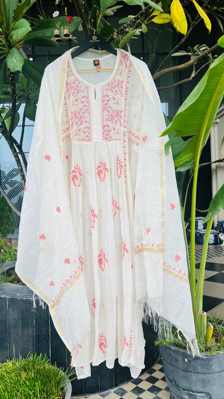 Semi-stitched Kurti-Duppatta-Colour