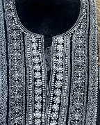 Georgette Chikankari Unstitched Suit  | Lucknow Chikankari Gurgaon