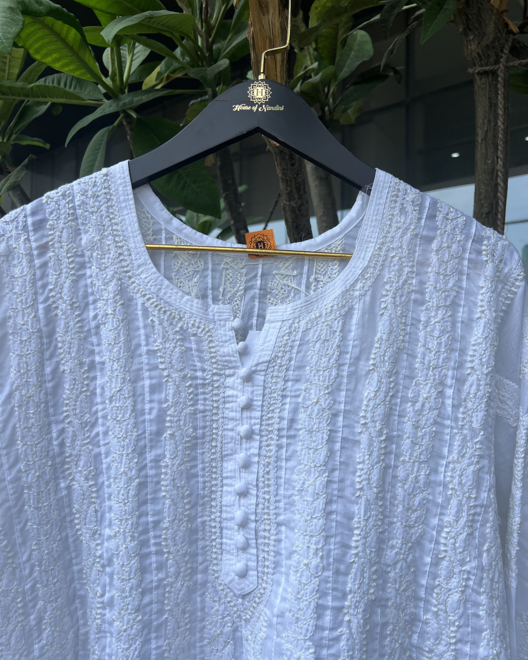 Chikankari Anarkali Kurta | Lucknow Chikankari Gurgaon
