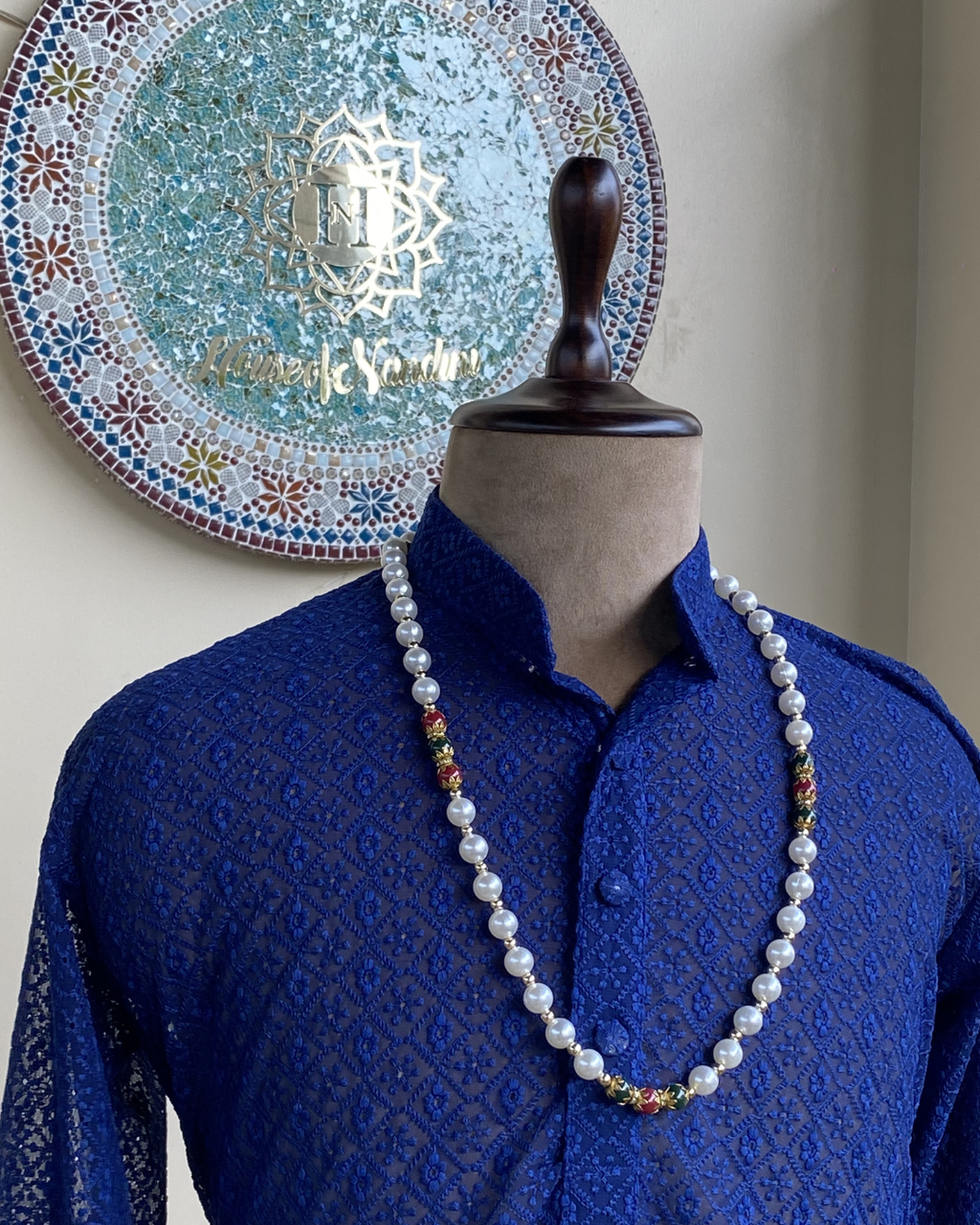 Men's Georgette Chikankari Kurta Collection | Hand Embroidered Kurtas Gurgaon