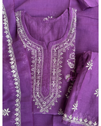Stitched mul Cotton Chikankari Suit Set | Chikankari Studio Gurgaon
