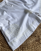 Women's Chikankari Cotton Shorts Lucknowi Embroidery