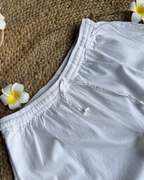 Women's Chikankari Cotton Shorts Lucknowi Embroidery