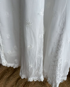 White Chikankari Palazo