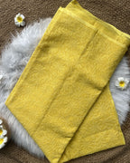 Yellow Chikankari Kota Saree | Lucknow Chikankari Gurgaon