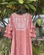 white  Chikankari Dress | Lucknow Chikankari Gurgaon