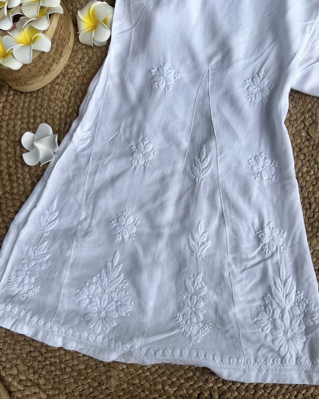 White Chikankari Palazo