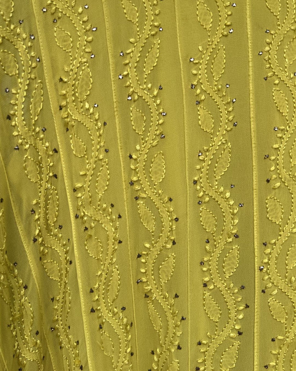 Lilac Ombre Georgette Anarkali | Chikankari Studio Gurgaon.