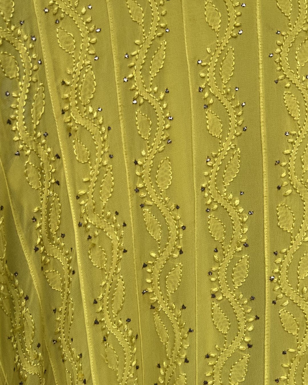 Lilac Ombre Georgette Anarkali | Chikankari Studio Gurgaon.