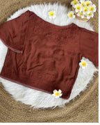 Women's Chikankari Embroidered Short Top
