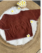 Women's Chikankari Embroidered Short Top