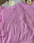 Women's Chikankari Embroidered Short Top