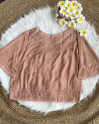 Women's Chikankari Embroidered Short Top