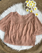 Women's Chikankari Embroidered Short Top
