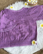 Women's Chikankari Embroidered Short Top