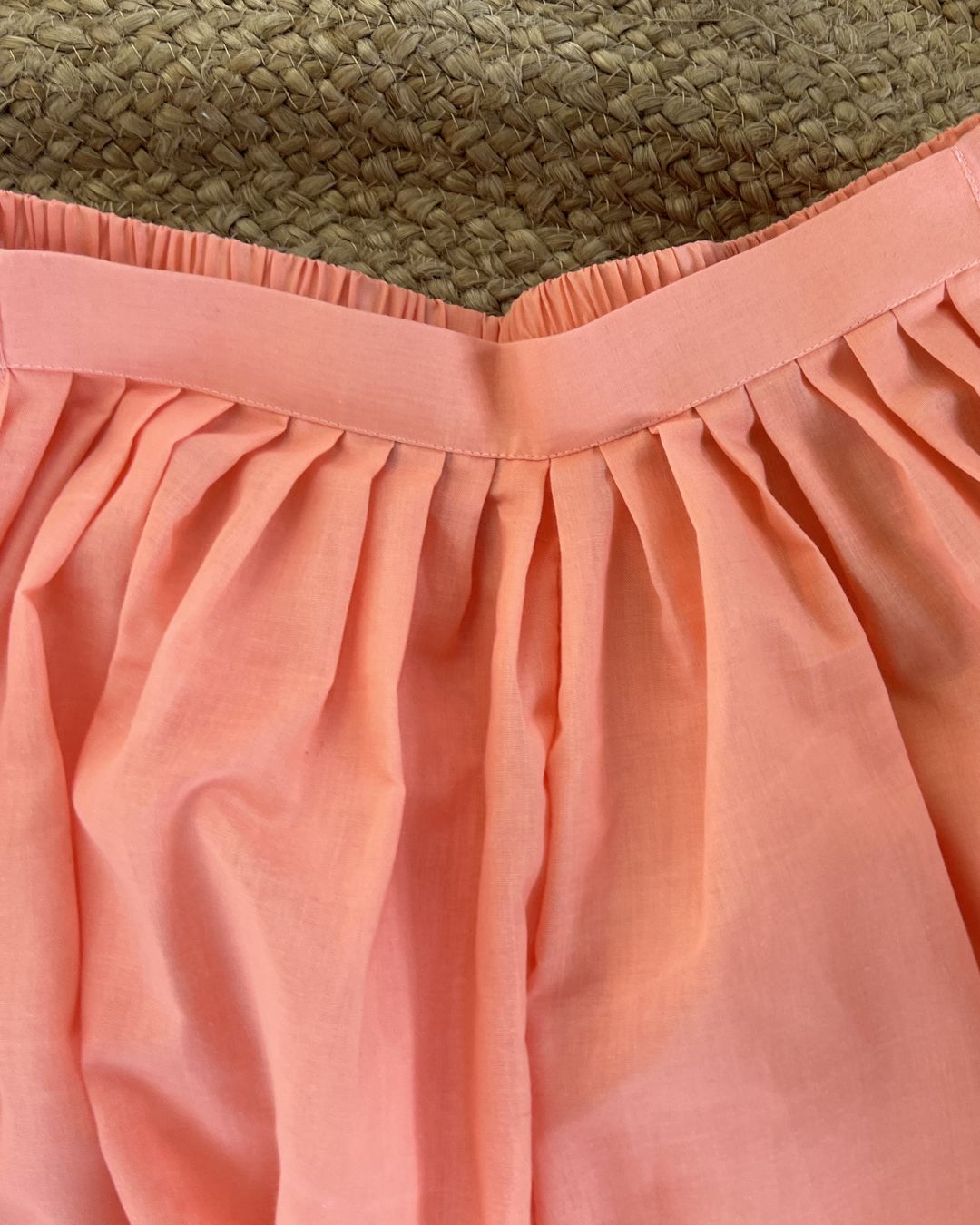 Orange Chikankari Salwar with White Embroidery | Lucknow Chikankari Gurgaon | Chikankari Studio Gurgaon