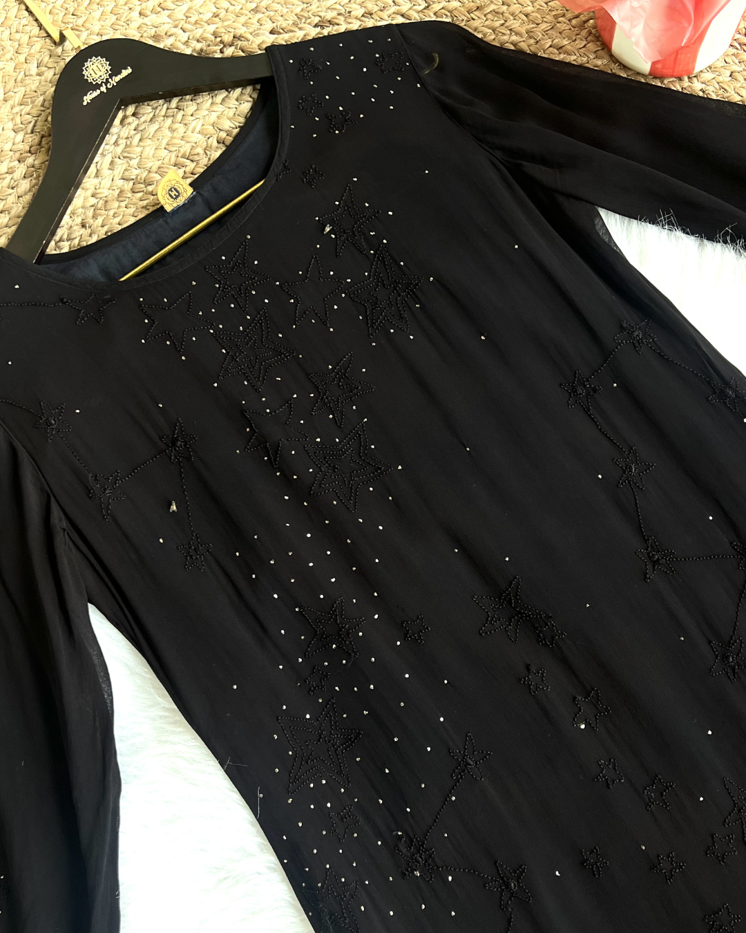 Premium Black Chikankari Kurti | Elegant Hand Embroidery & Timeless Sophistication ✨