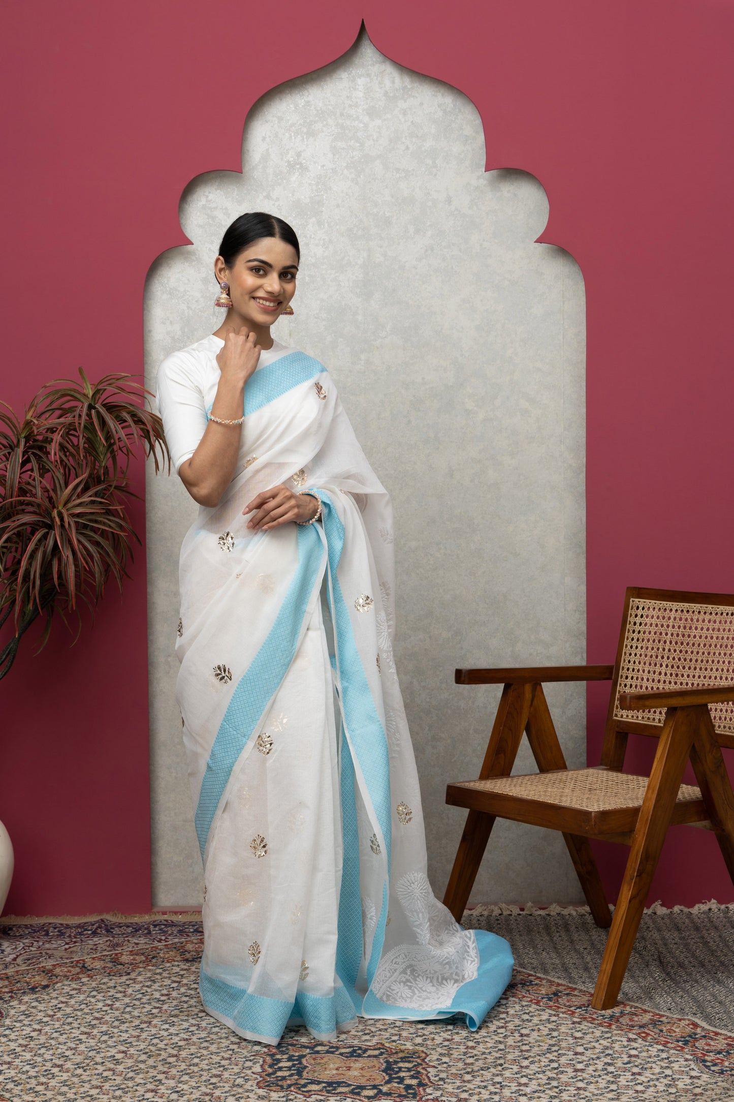 Elegant Kota Chanderi Saree with Blouse Piece