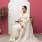 Oragnaza sareewith blouse+multicolour+mukaish