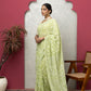 Green Georgette Saree with Blouse