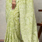 Green Georgette Saree with Blouse