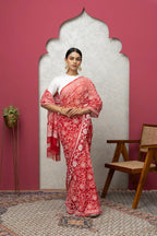 Festive Red Georgette Saree for Women