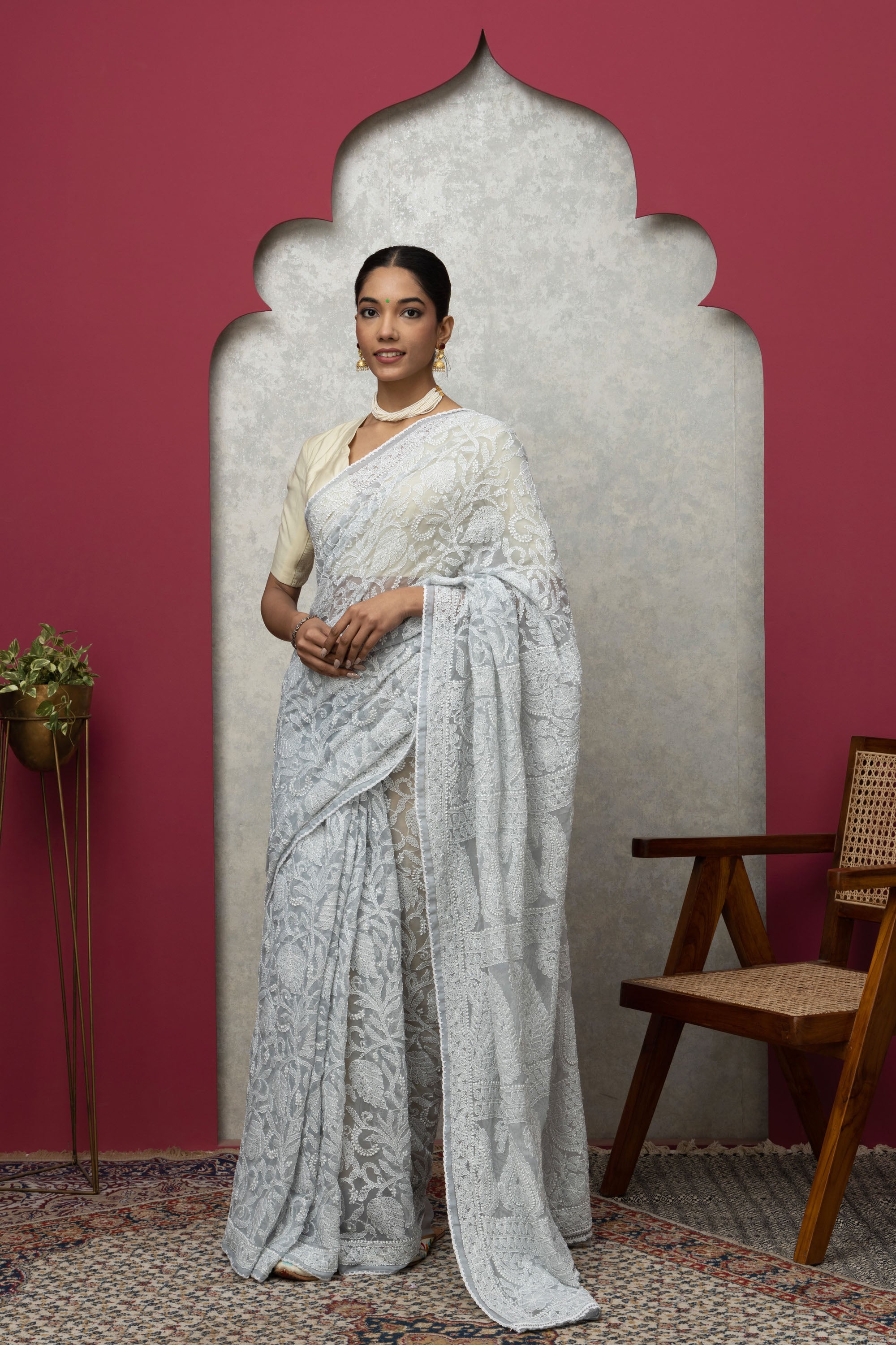 Elegant Georgette Saree with Blouse