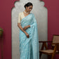 Blue Georgette Saree with Blouse