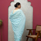 Blue Georgette Saree with Blouse