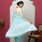 Blue Georgette Saree with Blouse