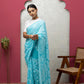 Georgette 50/50-Saree BLUE