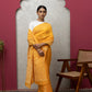 Chanderi Silk Orange Saree with Blouse