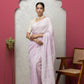 Mauve Chanderi Saree with Blouse