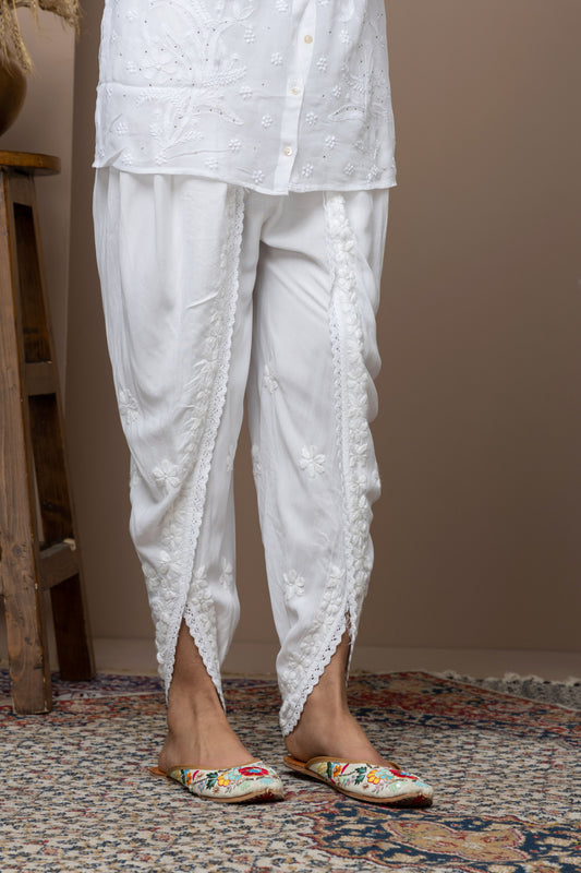 Georgette Bottom with Chikankari Work – Elegant & Comfortable