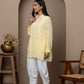 Yellow Georgette Shirt