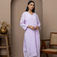 Purple Mul Cotton Kurti