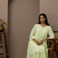 Cotton Yellow Angrakha Kurti