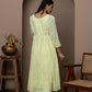 Cotton Yellow Angrakha Kurti