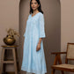 Blue Angrakha Kurti