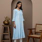 Blue Angrakha Kurti