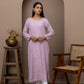 Pink Georgette Full Jaal Kurti with Slip