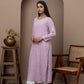 Pink Georgette Full Jaal Kurti with Slip
