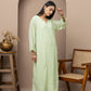 Green Georgette Full Jaal Kurti With Slip